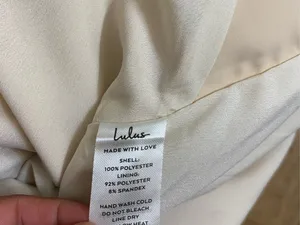Lulu's Beige Wrap-Front Midi Dress thumbnail 7