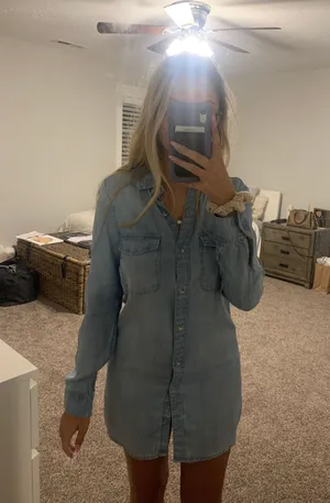 H&M Denim Dress thumbnail 1