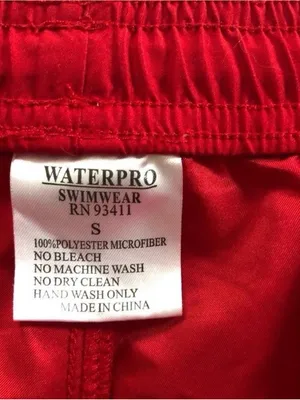 Red 'GUARD' Lifeguard Style Athletic Shorts thumbnail 2