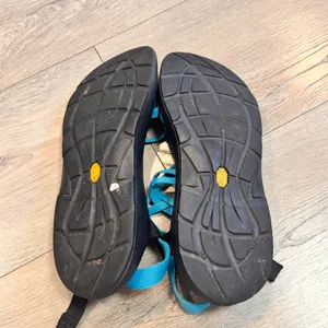 Chaco ZX/2 Classic Sport Sandals‎ Double Strap Toe Womens Size 11 Blue Black thumbnail 7