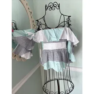 Amanda Uprichard New‎ Size P/XS Off Shoulder Ruffle Sleeve Top NWT thumbnail 3