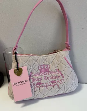 Juicy Couture beige Pink Quilted Women's Bag mini bag thumbnail 1