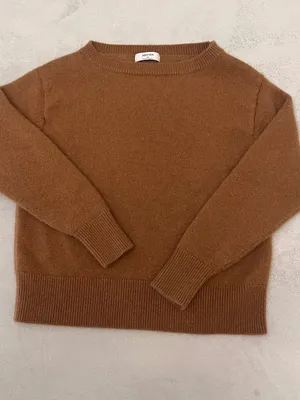 Aritzia Women's Classic Knit Essential 100%CASHMERE Crew Neck Sweater Sz XS thumbnail 4