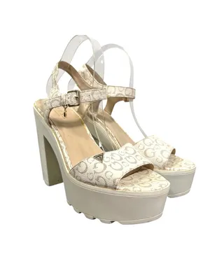 Vintage Guess 90s Y2k Chunky Platform Heels Size 10 thumbnail 4