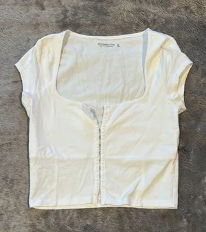 Abercrombie Cotton Seamless Fabric Corset Top thumbnail 2