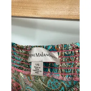 Catherine Malandrino‎ Womens Paisley Satin Maxi Skirt Size L Boho Gypsy Hippie thumbnail 6