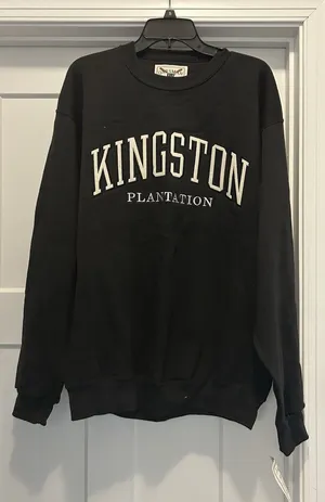 Kingston Plantation Myrtle Beach Crewneck Sweatshirt Black Size Large Varsity thumbnail 1