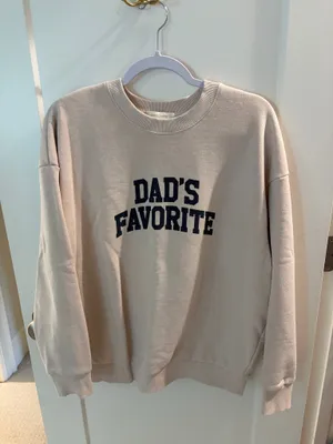 Favorite Daughter Dad's Favorite Sweatshirt in heather oatmeal thumbnail 3
