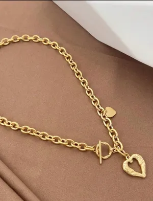 Stainless Steel Necklace Gold thumbnail 2