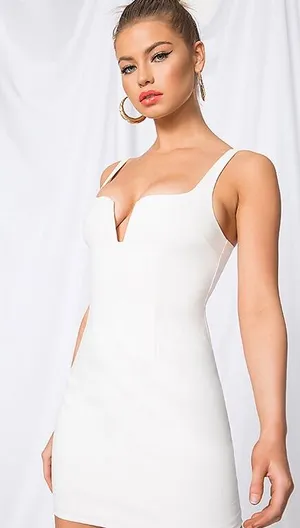 BY THE WAY. Cici Square Neck Mini Dress‎ thumbnail 1
