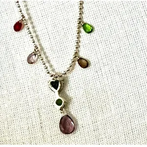 Monet colorful Y necklace thumbnail 4