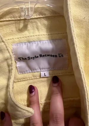 Yellow Jean Jacket Size L thumbnail 3