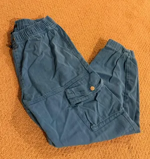 Forever 21 Blue Cargo Joggers thumbnail 1