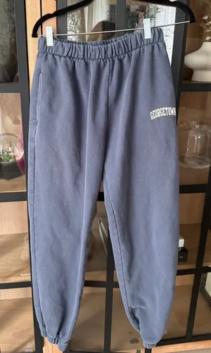 John Galt Brandy Melville Anastasia sweatpants joggers faded navy georgetown thumbnail 1