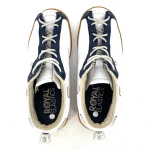 Royal Elastics Vintage Y2K Sneakers White Blue Gum Sole Women's Size 6 thumbnail 4