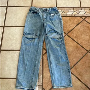 Good American Blue Straight Leg Denim 90’s jeans thumbnail 1