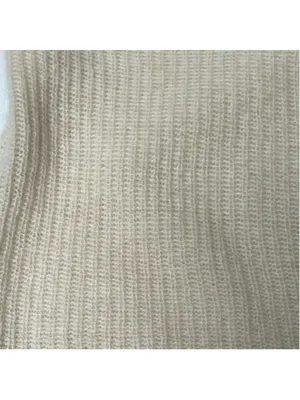 360 cashmere yellow/beige light weight knit cashmere pullover sweater Sz XS $334 thumbnail 6