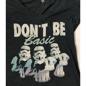 Star Wars Don’t Be Basic Graphic Short Sleeve T-Shirt S Movies Force Casual Cons thumbnail 5