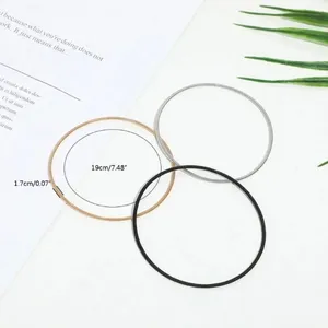 NEW‎ 2 mm Gold Plated Stainless Steel 316L Stackable Guitar String Bracelets thumbnail 5