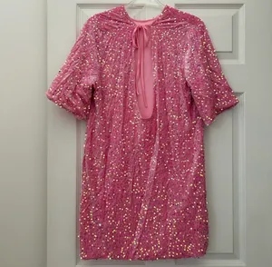Pink sequin dress Size XL thumbnail 2
