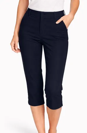 Banana Republic Women's Navy Cropped Stretch Pants thumbnail 1