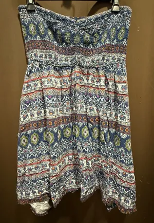 Rue21 Multicolor Strapless Boho Top Size Large thumbnail 1