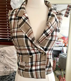 Boutique NEW ‘Posh In Plaid’ Vest thumbnail 1