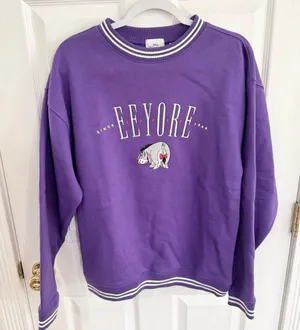 NWOT Disney Adult Sweatshirt - Winnie the Pooh - Eeyore - SMALL thumbnail 3