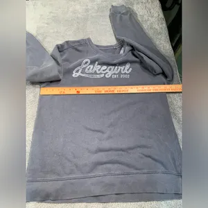 Lakegirl gray Sweatshirt large crew neck thumbnail 6