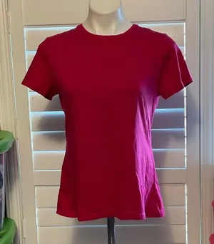 adidas Women's Vibrant Pink Short Sleeve Tee thumbnail 1
