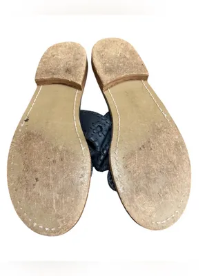 Jack Rogers Navy Leather Sandals,Size 7 thumbnail 5