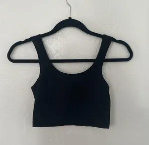 Cotton On Black basics crop top thumbnail 2