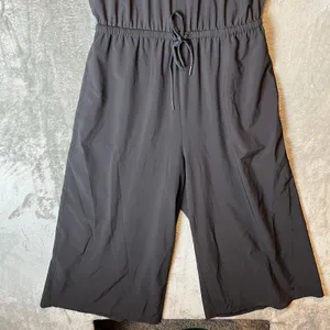 Athleta Black Sol Wide Leg‎ Romper Jumpsuit Size 2 thumbnail 3