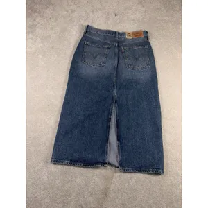 Levi Women High-Rise Back Slit Skirt 27 NWT thumbnail 8