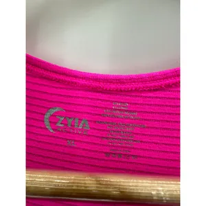 Zyia Active Tank Women XL Neon Pink Racerback Ribbed Nylon Blend Stretch Workout thumbnail 6