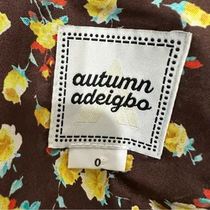 Autumn Adeigbo Bridgette Floral Ruched Empire Mini Dress Size 0‎ Romantic Fairy thumbnail 12