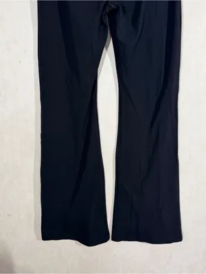 PINK Victoria’s Secret Allday Foldover Flare Leggings Pants in Black Pink L thumbnail 8