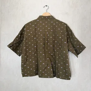 REI Co-op Women’s Trailsmith Button Down Shirt Shortsleeve Printed in Green L thumbnail 4