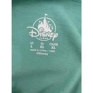 Disney Parks Walt Disney World Mickey Mouse Hoodie Womens L Mint Green Cotton thumbnail 6