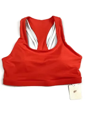 Fabletics Red Kessler Medium Impact Sports Bra Size Medium NEW! Retail $59.95 thumbnail 3