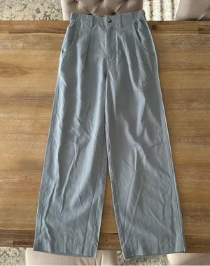 Madewell Blue Trouser Pants thumbnail 3