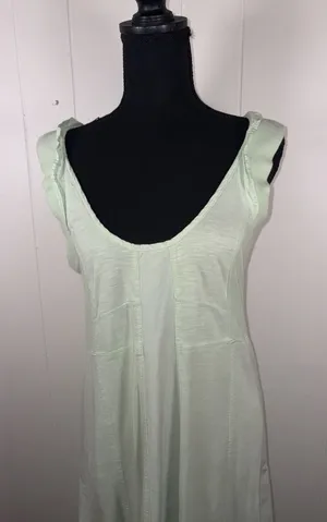 Anthropologie‎ Daily Practice Back Detail Green Maxi Dress Size S thumbnail 1