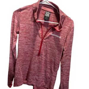 Pink Victorias Secret Ultimate Arkansas 1/4 Zip Pullover S Heather‎ Red thumbnail 2