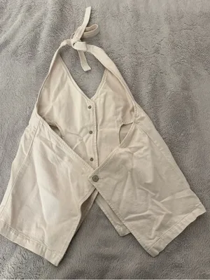 Reformation Brittany Denim Halter Top thumbnail 4