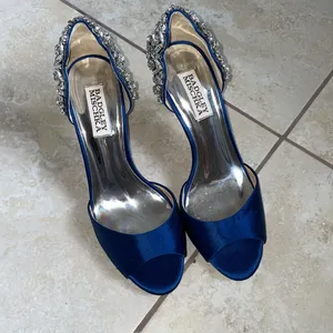 Size 7 Celeste badgley mischka Blue Open toe Heels thumbnail 5