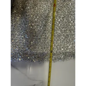 Lulu’s White Silver Sequin Strapless Mini Dress Size Medium Bridal Disco Formal thumbnail 6