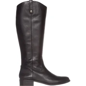 NEW INC International Concepts Fawne Leather Knee-High Riding Boots Black 8.5M thumbnail 2