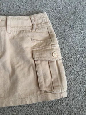 Edikted Katya low-rise cargo cotton festival trendy concert skirt size small 28 thumbnail 6