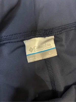 Columbia Women’s Leggings Pants Blue Gray Large Pockets Zip Gym Activewear Yoga thumbnail 4