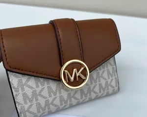 Michael Kors Vanilla Carmen Wallet Trifold Medium Leather Purse thumbnail 1